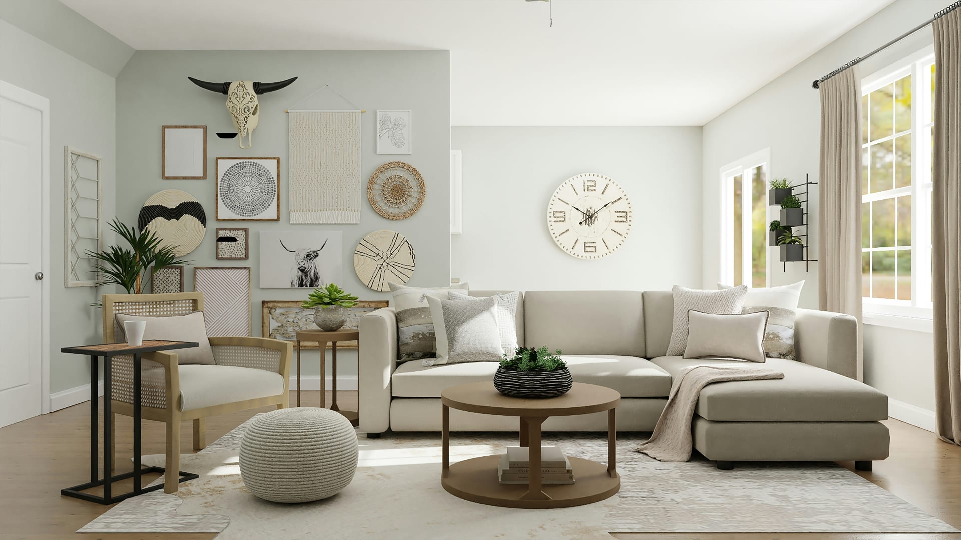 An elegant living room with immaculate upholstery and clear surfaces